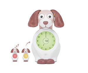 ZAZU Davy The Dog Clock - Horloge d'entraînement au Sommeil et veilleuse pour Enfants | réveil Lumineux | Aidez Votre Enfant à Apprendre Quand se réveiller | Luminosité réglable | Arrêt Automatique