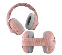 ZAZU Ensemble serre-tête et bandeau de protection auditive pour bébés 0–48 mois doux réglable Rose