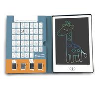 ZAZU Fun Tablette à dessin LCD pour enfants - Tablette de dessin de 8,5 pouces avec 40 cartes de modèles et stylo, fonction d'effacement et bouton de verrouillage - Jouet éducatif créatif pour la