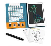 ZAZU Fun Tablette à dessin LCD pour enfants - Tablette de dessin de 8,5 pouces avec 40 cartes de modèles et stylo, fonction d'effacement et bouton de verrouillage - Jouet éducatif créatif pour la