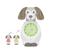 ZAZU Horloge Davy Le Chien - Horloge et veilleuse pour Enfants | Réveil Lumineux | Aide à Apprendre à Votre Enfant Quand il se réveille avec des indicateurs visuels | Luminosité réglable | Arrêt