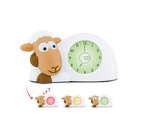 ZAZU Horloge Sam l'Agneau d'Entraînement au Sommeil et Veilleuse pour Enfants | Réveil Lumineux | Aidez Votre Enfant à Apprendre Quand se réveiller | Luminosité réglable | Arrêt Automatique