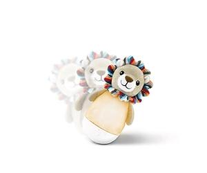 ZAZU Lex The Lion Tumbler - Lampe ludique pour enfants | Touche On/Off | Veilleuse rechargeable multicolore | Arrêt automatique | Donnez-leur une pression et ils allumeront la lumière | Lavable