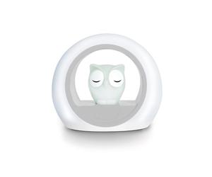 ZAZU Lou Eulen-Nachtlicht - Vertreibt Dunkelheit, Automatische Abschaltung, Wein