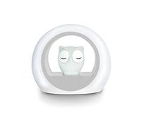 ZAZU Lou la chouette Veilleuse - Effrayez les ténèbres avec Lou | Arrêt automatique et capteur de pleurs | Deux luminosité réglable | Veilleuse activée Cry | Cadeau d'aide au sommeil pour bébé