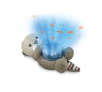 ZAZU Otto the Otter Projecteur LED de nuit Océan, poissons mobiles, vagues, 5 mélodies, programme de sommeil à 3 niveaux, détection du bruit, fonctionnement à piles