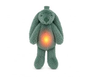 ZAZU - Ro le Lapin | Aide au Sommeil pour Bébé avec Batterie Rechargeable Veilleuse Multicolore, Sons Apaisants, Capteur de Pleurs, Arrêt Automatique & Charge USB-C (Vert)