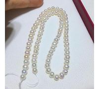 ZAZUZU 40 cm Dia 5mm Rondes Perles de Culture d'eau Douce Naturelles brins pour la Fabrication de Bijoux de Vraies Perles de Perles Bracelet Perles Artisanales