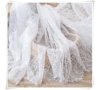 ZAZUZU - Garniture en Dentelle de Cils de 3 mètres, Accessoires de Couture de Lingerie, Tissus en Dentelle Chantilly française pour Robe, Travail à l'aiguille, DIY