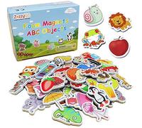 ZazzyKid 52 ABC Lot de 52 aimants en Mousse magnétique pour Enfants