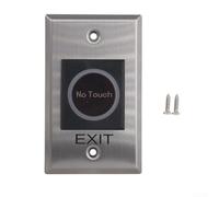 ZB101 Interrupteur de contrôle d'accès pour porte d'intérieur avec bouton poussoir de sortie sans contact et témoin lumineux en acier inoxydable