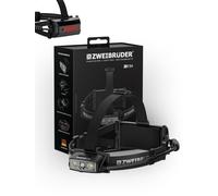 ZB11H Lampe Frontale LED Rechargeable 2500 lm - Lampe Frontale avec Digital Focus, Lumière Rouge et Feu Arrière, USB-C, Double Batterie 21700, Haute Autonomie pour Outdoor, Randonnée et Camping