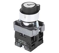 ZB2-BE102 Interrupteur à Clé Commutateur Rotatif à Clé Interrupteur de Verrouillage à Clé 2 Positions Contacteur à Clé avec Bonne Antioxydant