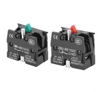 ZB2-BE102C Interrupteur de manette à bouton poussoir 10 A 600 V ZB2-BE102C Contact argenté Support de 22 mm compatible avec les consoles de commande d'équipement industriel et le panneau de commande