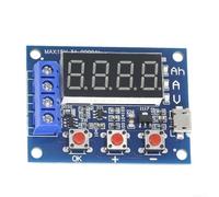 Zb2l3 Testeur de capacité de batterie avec charge externe pour une mesure précise de décharge et suivi automatique du courant, boîtier en métal bleu