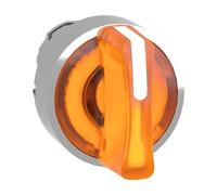 ZB4BK1353 Harmony XB4, Tête de commutateur sélecteur lumineux, métal, orange, Ø22, LED intégrée, 3 positions, fixe
