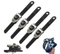 Zbad1 Grip Lock Strap, Ultimate Heavy-Duty Grip Lock Strap, Connectable Multipurpos Ratchet Straps, Adjustable Reusable Tie Down Straps, for Secure Anything (9.25in,4Pcs)