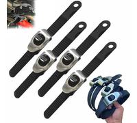 Zbad1 Grip Lock Strap, Ultimate Heavy-Duty Grip Lock Strap Secure Anything, Anywhere, Adjustable Metal Ratchet Buckle and Super-Strong Flexi Straps, Reusable Secure Anything (4Pcs)