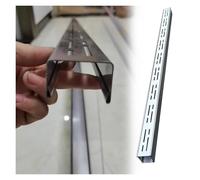 ZBBDFAZD Système de Drainage Slimline Channel - Caniveau extérieur Extra-Plat de 3,5 cm et 5 cm, Grille en Acier Inoxydable 304 pour Patio, Garage, allée, Cour, Ensemble de 5 pièces.