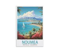 ZBBGGOZ Noumea Nouvelle Caledonie - Poster de voyage vintage sur toile - Impression d'art moderne pour chambre à coucher - 20 x 30 cm
