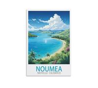 ZBBGGOZ Noumea Nouvelle Caledonie - Poster de voyage vintage sur toile - Impression d'art moderne pour chambre à coucher - 30 x 45 cm