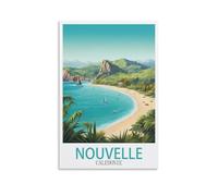 ZBBGGOZ Nouvelle Caledonie - Affiches murales vintage sur toile et impression d'art moderne pour chambre à coucher (40 x 60 cm)