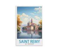 ZBBGGOZ Poster de voyage vintage Saint Remy de Provence sur toile - Impression d'art moderne pour chambre à coucher - 30 x 45 cm