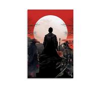 ZBBZJYHH Poster inspiré des samouraïs pour une histoire d'horreur dans l'obscurité - Décoration murale artistique moderne à suspendre - 50 x 75 cm