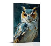 ZBBZJYHH Posters: Graffiti Animal Poster Hibou au Clair de Lune Moderne Décoration Murale Artistique à Suspendre 30 x 45 cm