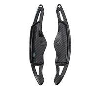 ZBCUSRAF 2 Pièces Palettes Changement Vitesse Voiture Rallongent Leviers Palettes Changement Compatible with pour Hyundai Genesis G70 2018-2022 Vitesse Volant,B-Black carbon fiber