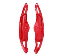 ZBCUSRAF 2 Pièces Palettes Changement Vitesse Voiture Rallongent Leviers Palettes Changement Compatible with pour Hyundai Genesis G70 2018-2022 Vitesse Volant,D-Red