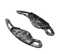 ZBCUSRAF 2 Pièces Palettes Changement Vitesse Voiture Rallongent Leviers Palettes Changement Compatible with pour Jaguar XJ 2010-2019 Vitesse Volant,C-Black satin