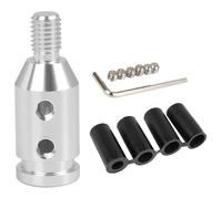 ZBCUSRAF Le Connecteur du Convertisseur de Changement de Vitesse Est Compatible avec la Plupart des Modèles de Voitures, Adaptateur de Levier de Vitesses Utomatique M12X1.25/M10X1.5,12 x 1.25-Silver