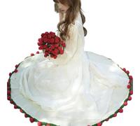 ZBDP Couverture Bouquet de roses au crochet Couverture faite à la main de roses Couverture de canapé Manta de Ramo Manta de rosas