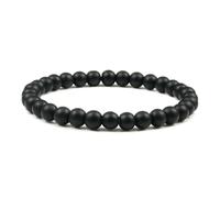 ZBDP Lot de 2 bracelets en perles œil de tigre en pierre naturelle de lave noire et malachite