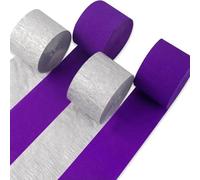 ZBDP Lot de 4 rouleaux de papier crépon froissé pour décoration de fête de mariage Vert