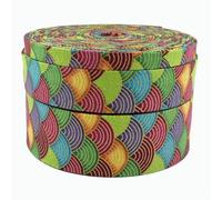 ZBDP Ruban en dentelle jacquard pour sac, collier, couture, décoration de vêtements, nœud et ceinture 4,6 m x 10-40 mm