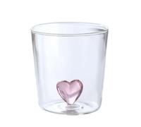ZBDZSW 300 ml Tasse en verre 3D Dessin animé Thème Noël Verres à eau Maison Mignon Eau Café Verre Simple Couche Jus Boisson Froide Tasse