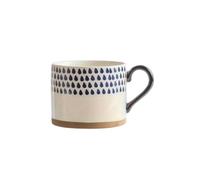 ZBDZSW 450ML Tasse nordique en céramique tasse à café lait avec poignée rétro grande capacité petit déjeuner tasse à l'avoine coffret cadeau