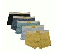 ZBDZSW Caleçons boxeurs de couleur unie pour hommes, sous-vêtements tendance, motif uni, tissu tricoté, style boxer