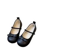 ZBDZSW Chaussures en cuir pour fille Printemps/Automne Chaussures plates avec nœud à lacets simples Bout rond Semelle souple Colorée Chaussures princesse pour spectacle, A11, 13.5 UK Child