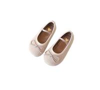 ZBDZSW Chaussures en cuir pour fille Printemps/Automne Chaussures plates avec nœud à lacets simples Bout rond Semelle souple Colorée Chaussures princesse pour spectacle, a06, 13.5 UK Child