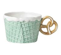 ZBDZSW Creative Cookie Water Cup Cute Ceramic Mug Office Afternoon Tea Coffee Cup Home Breakfast Milk Dessert Plate Drink Set