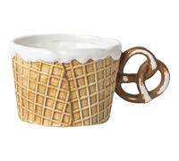 ZBDZSW Creative Cookie Water Cup Cute Ceramic Mug Office Afternoon Tea Coffee Cup Home Breakfast Milk Dessert Plate Drink Set