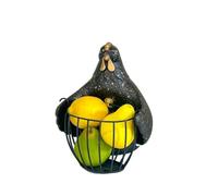 ZBDZSW Dessin animé Poulet Légumes Fruits Ménage Panier de Rangement Amovible Fer Rotatif Divers