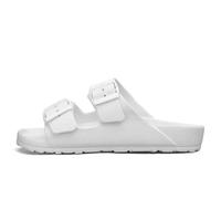 ZBDZSW Pantoufles d'été souples réglables pour homme en EVA léger antidérapant Taille 34-47 48 49, blanc, 8.5 UK