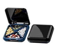 ZBDZSW Petite boîte à pilules portable pour médicaments de poche étanche à 4 compartiments