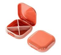 ZBDZSW Pilulier à 4 compartiments résistant à l'humidité Boîte de rangement multifonction Petit organisateur pour voyage en plein air