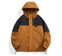 ZBDZSW Veste universitaire pour femmes automne patchwork bloc coupe-vent manteaux femmes surdimensionnés baseball lâche collège vestes, kaki, XXL