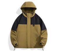 ZBDZSW Veste universitaire pour femmes automne patchwork bloc coupe-vent manteaux femmes surdimensionnés baseball lâche collège vestes, café, M